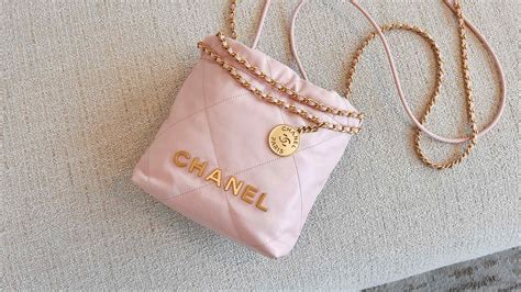 chanel pink small bag|chanel mini 22 pink.